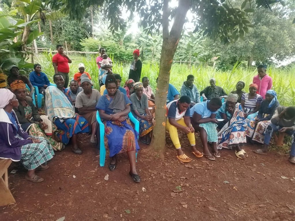 The community gathered for prayer and fellowship
