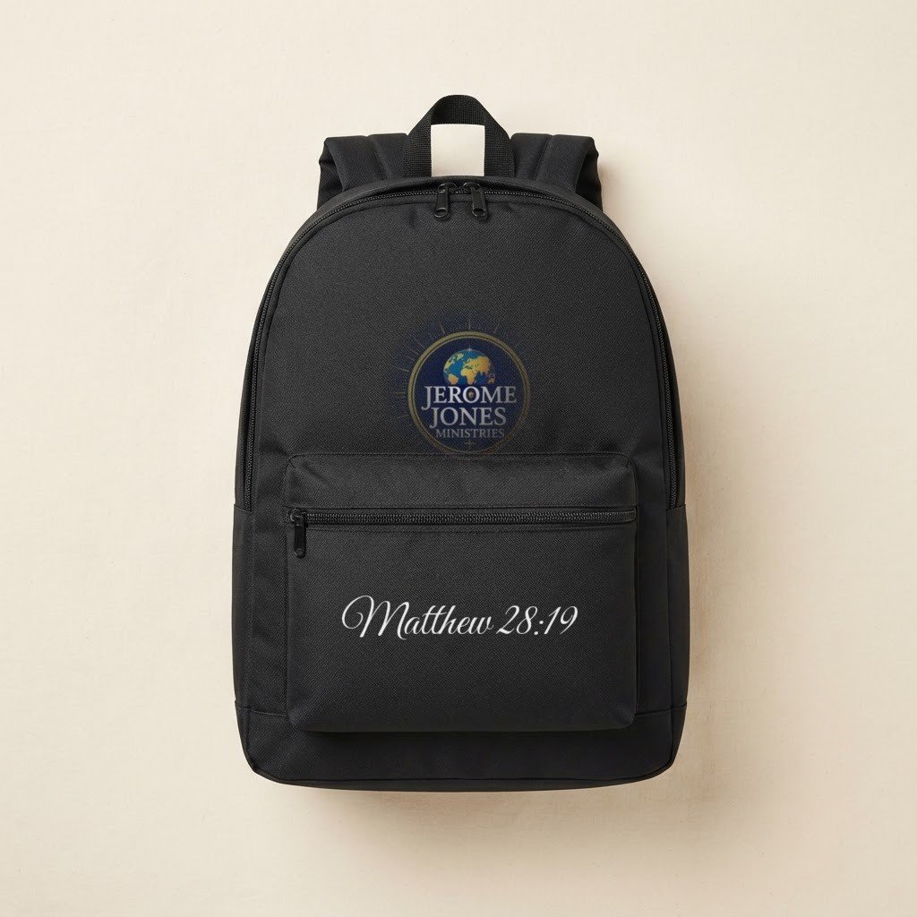The Book Bag with the Jerome Jones Ministries seal